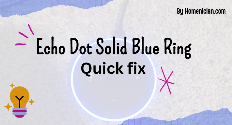 Echo Dot Solid Blue Ring