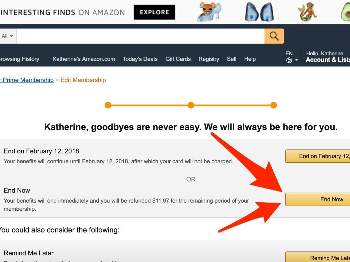 How to Cancel Amazon Prime Membership Account
